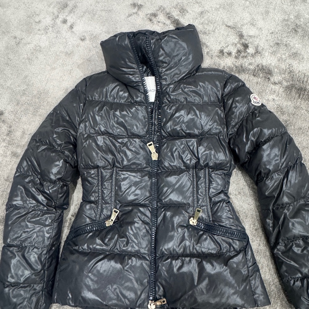 Moncler Women’s Shiny Black Puffer Jacket